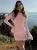 O Neck Long Flare Sleeve Bodycon Mini Dress Solid Ruched Elegant Evening Sweet Party Dresswholesale Korean Clothes