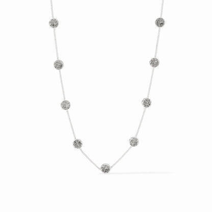 Valencia Delicate Station Necklace - Silver