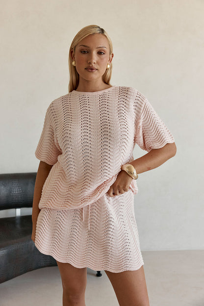 Leah Skirt - Blush