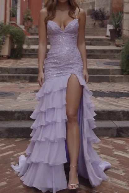 Sexy Slit Bodycon Maxi Prom Dress