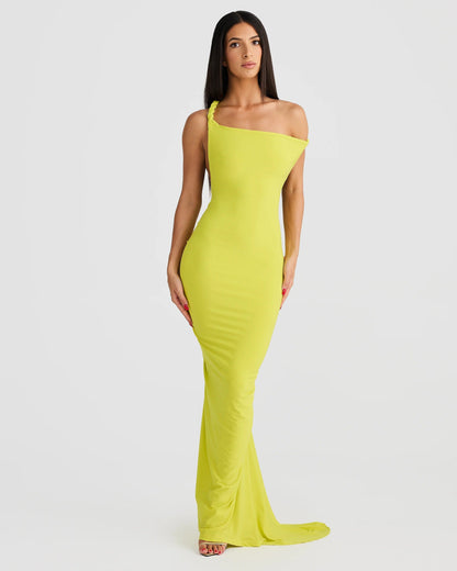 Maia Multi-Way Gown - Chartreuse