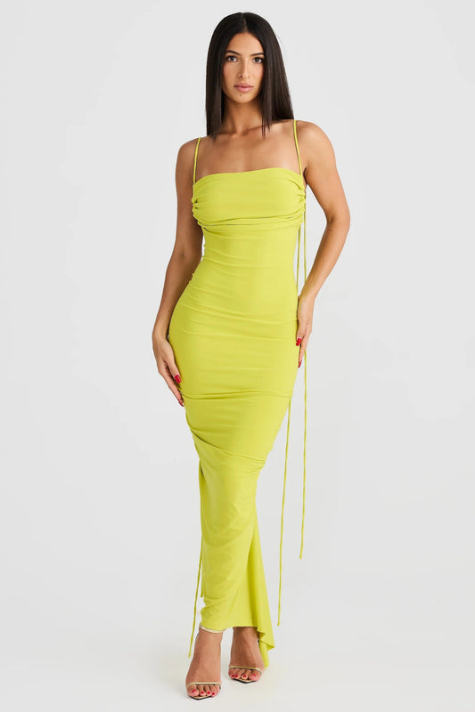 Olivia Dress - Chartreuse