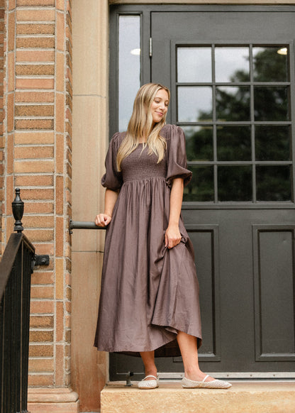 Kayleen Smocked Bodice Maxi Dress - FINAL SALE