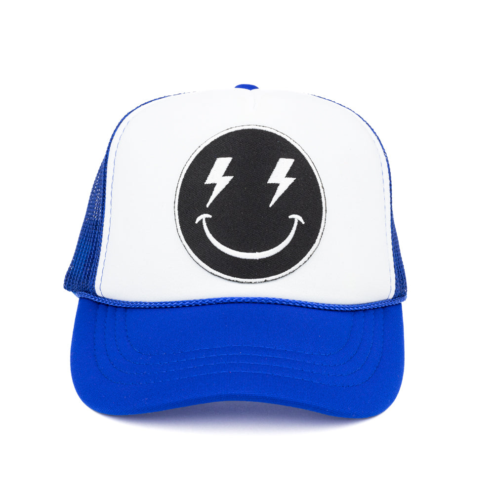 Kids Bolt Smiley Face Trucker Hat